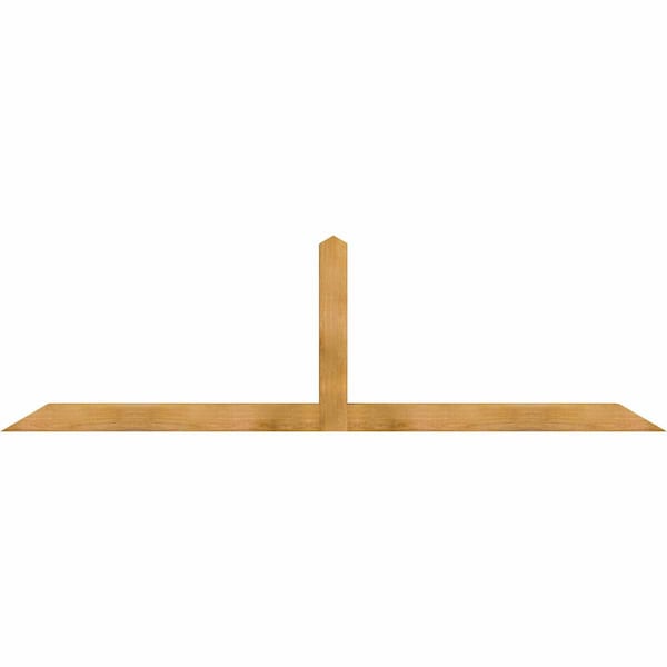 Ekena Millwork Portland Rough Sawn Timber Gable Bracket, Western Red Cedar, 96"W x 28"H x 4"D x 4"F, 7/12 Pitch GBW096X28X0404POR00RWR - main